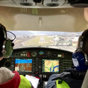 Landing in a DA40 NG